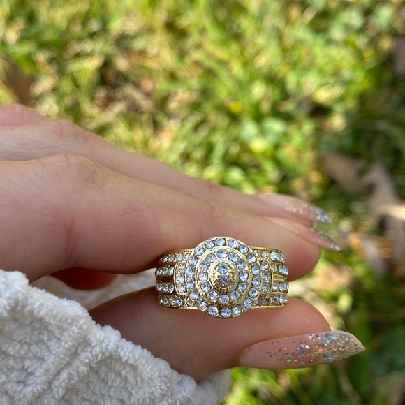 New Gold Plated Stamped 925 Ring - Picture 8 of 9